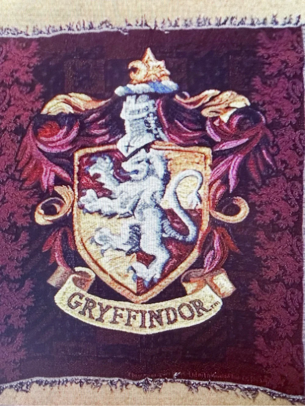 Warner Bros. Gryffindor Crest Throw Blanket - Burgundy and Gold